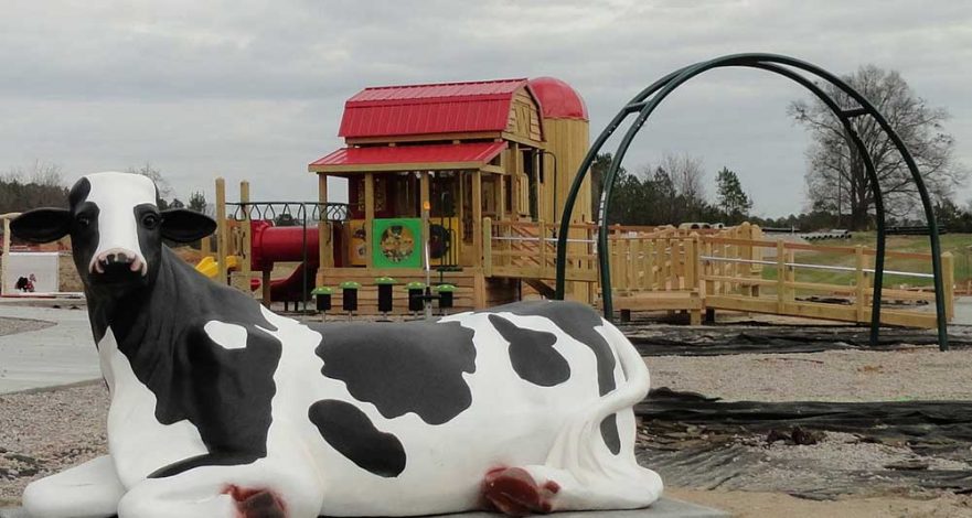 Bessie the Cow Barn and Silo Playground