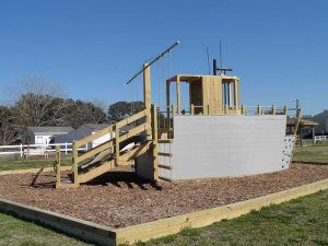 Fishing trawler play set in Beaufort, NC - Asheville Playgrounds