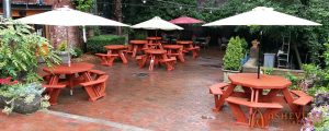 Custom Picnic Tables for Asheville Restaurant - Asheville Playgrounds