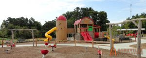 Knightdale Station Park - Barn and Silo Playground